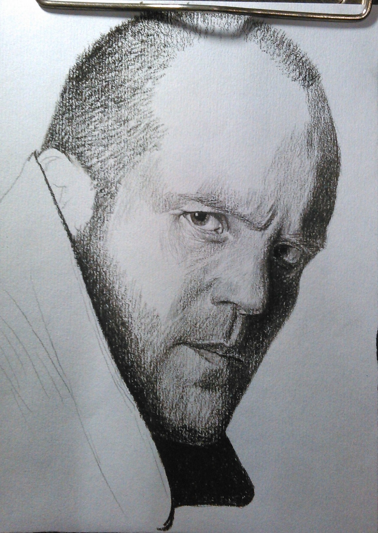 杰森·斯坦森 炭笔肖像|纯艺术|绘画|曙光的画_原创作品-站酷zcool