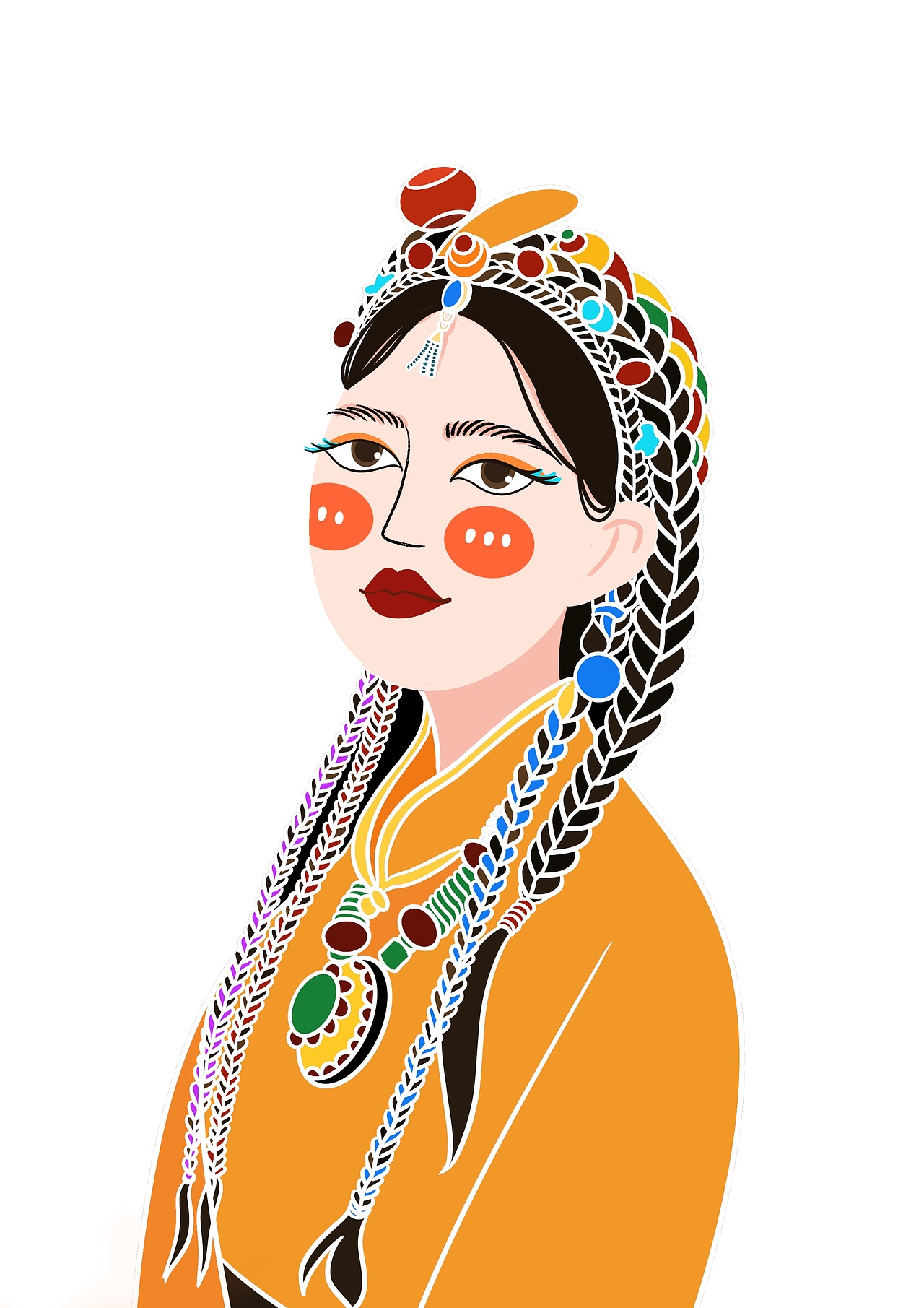 民族风系列（图ZMjMyNjgwMDYw） - 商业插画 - 站酷设计师春日清原创素材 - 站酷ZCOOL