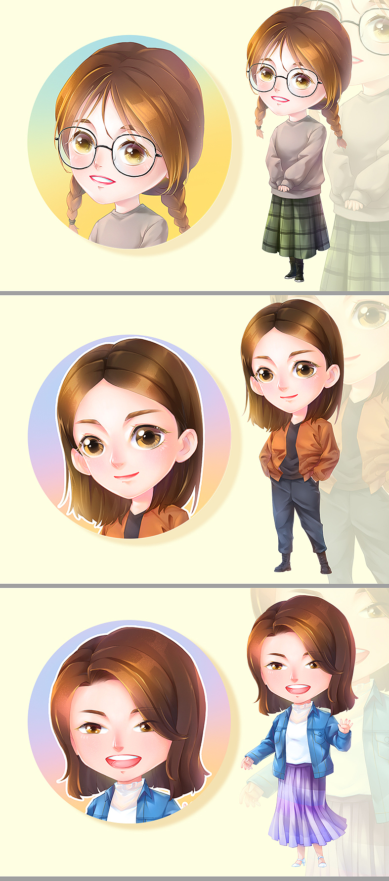 同事们的Q版（图ZMjU2Mjg2NTk2） - 创作习作 - 站酷设计师皇小羽原创素材 - 站酷ZCOOL