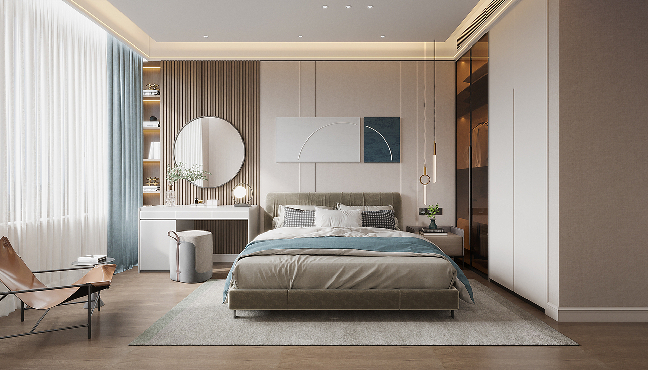 现代风格卧室