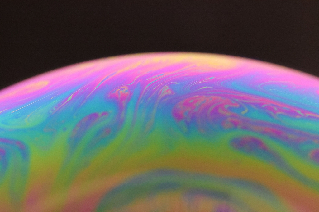 五彩斑斓五颜六色彩色泡泡图片素材壁纸第6集