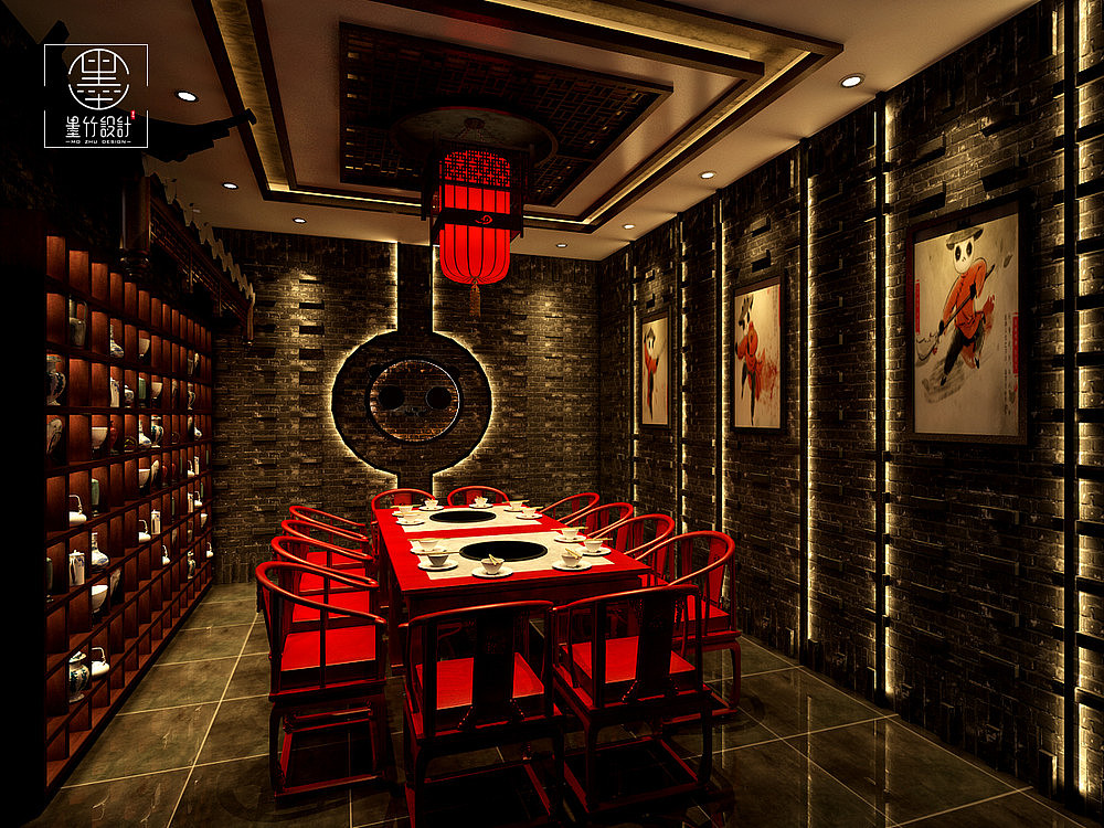 【炊二哥（诸暨店）】贵阳餐厅火锅店设计公司（图ZMTg5NjI1MjI0） - 家装设计 - 站酷设计师贵阳餐厅_设计原创素材 - 站酷ZCOOL