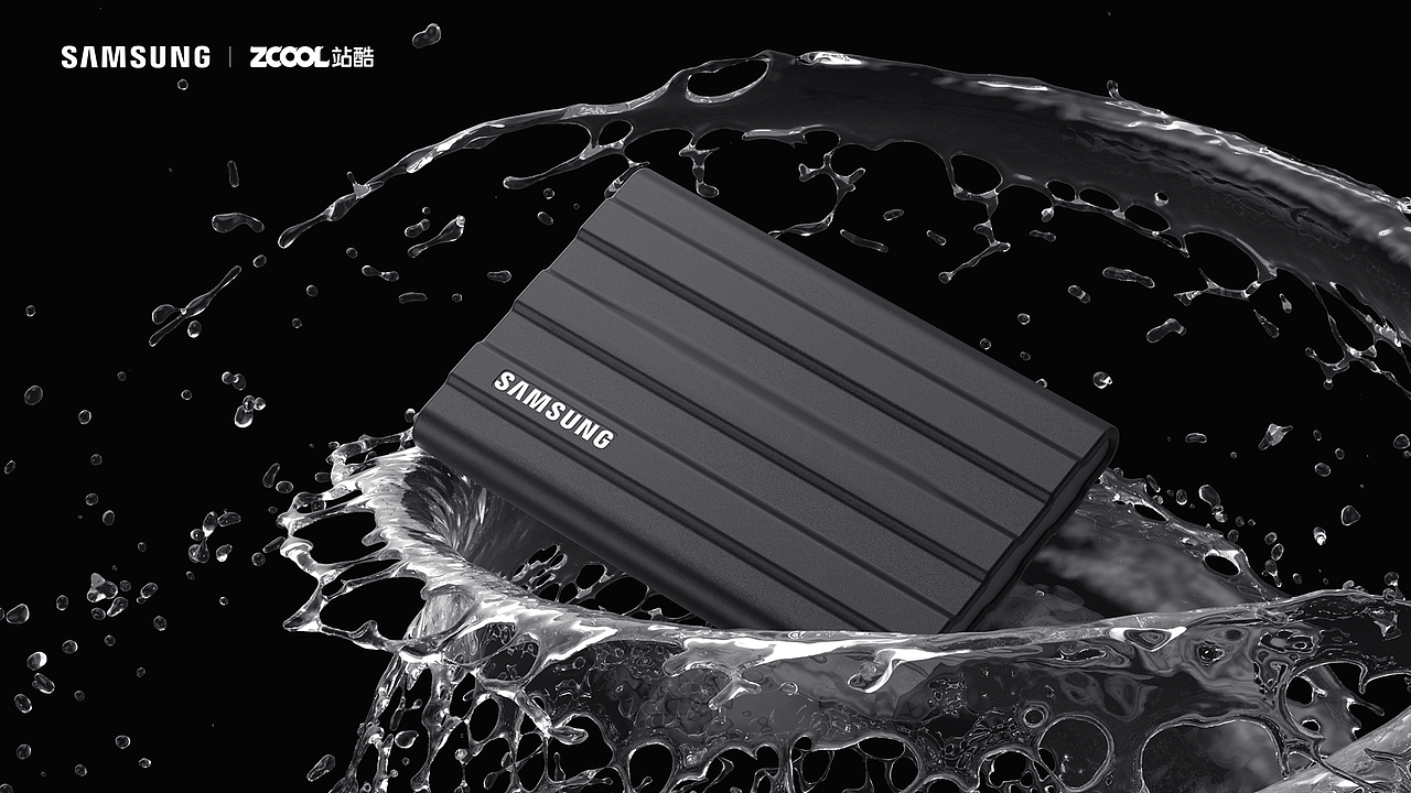 【闪耀“星”动】 三星x站酷 T7 Shield创意海报（图ZMzAzNTc0MjQ4） - 海报 - 站酷设计师青虹原创素材 - 站酷ZCOOL