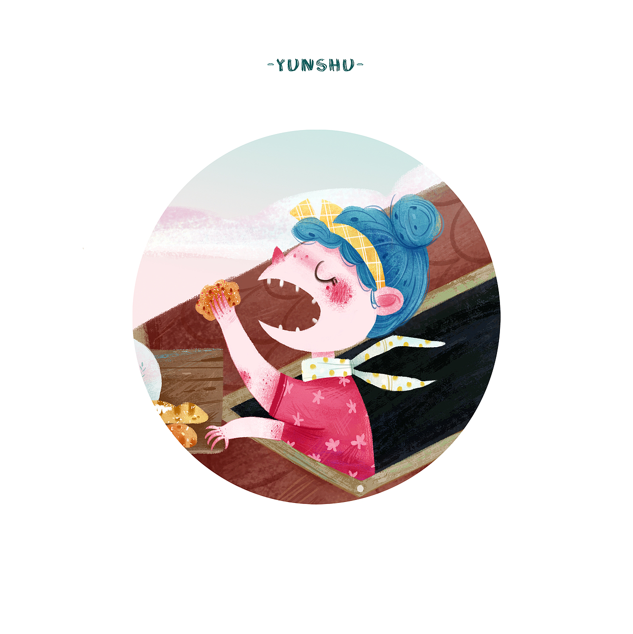 打开天窗喝杯茶（图ZMjE5Nzk3NTcy） - 儿童插画 - 站酷设计师允书同学原创素材 - 站酷ZCOOL