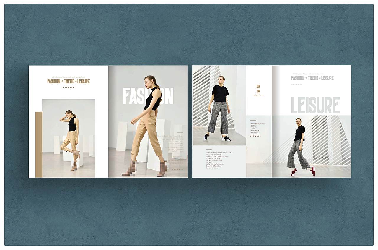 某品牌鞋效果展示册(飞机稿)