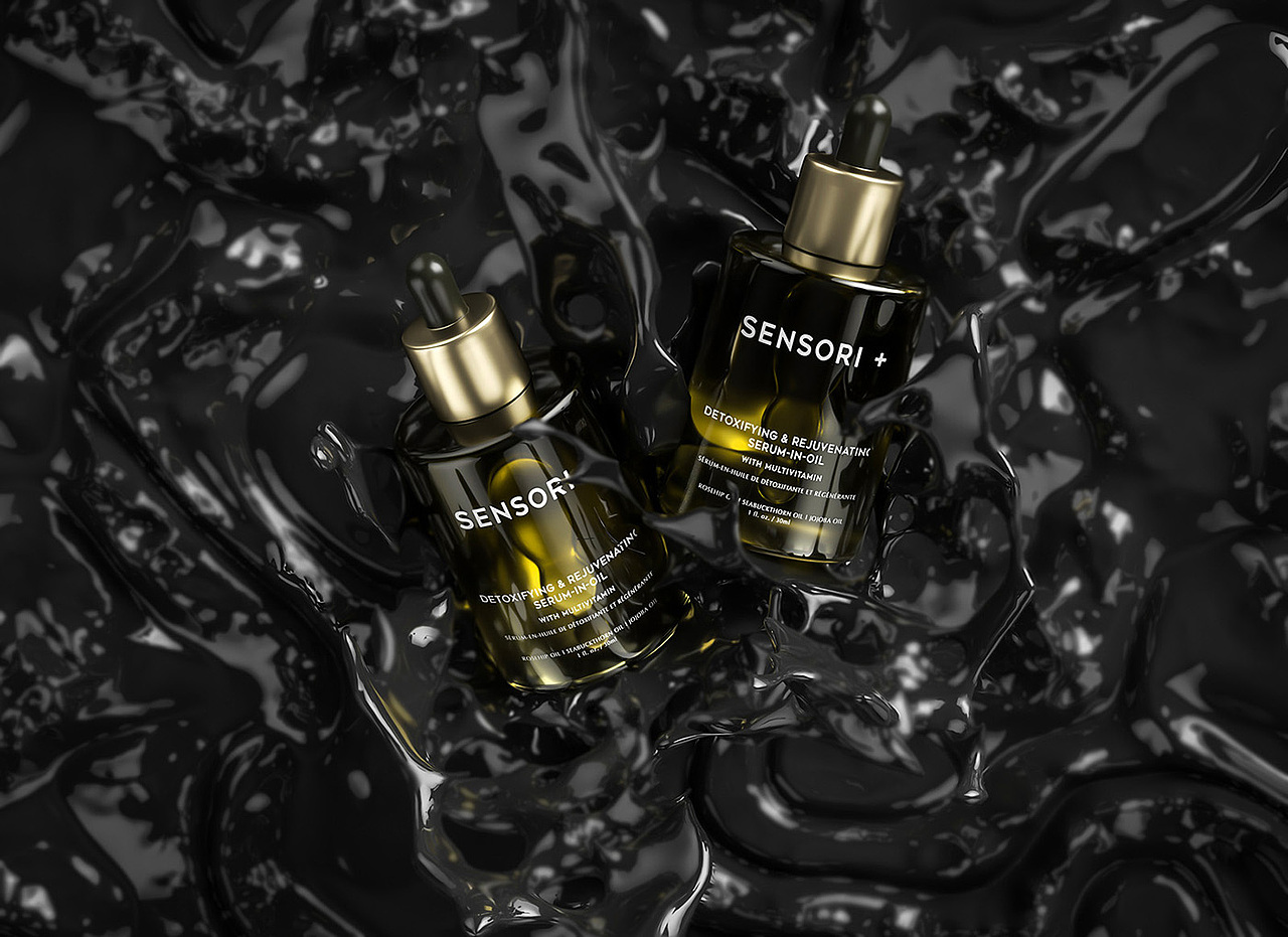 护肤品C4D建模渲染2