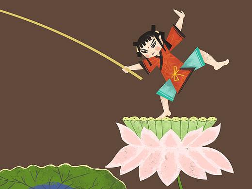 渔童插画手绘