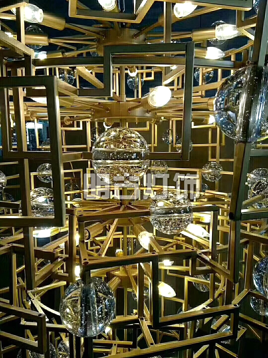 非标工程吊灯加工 明古定制