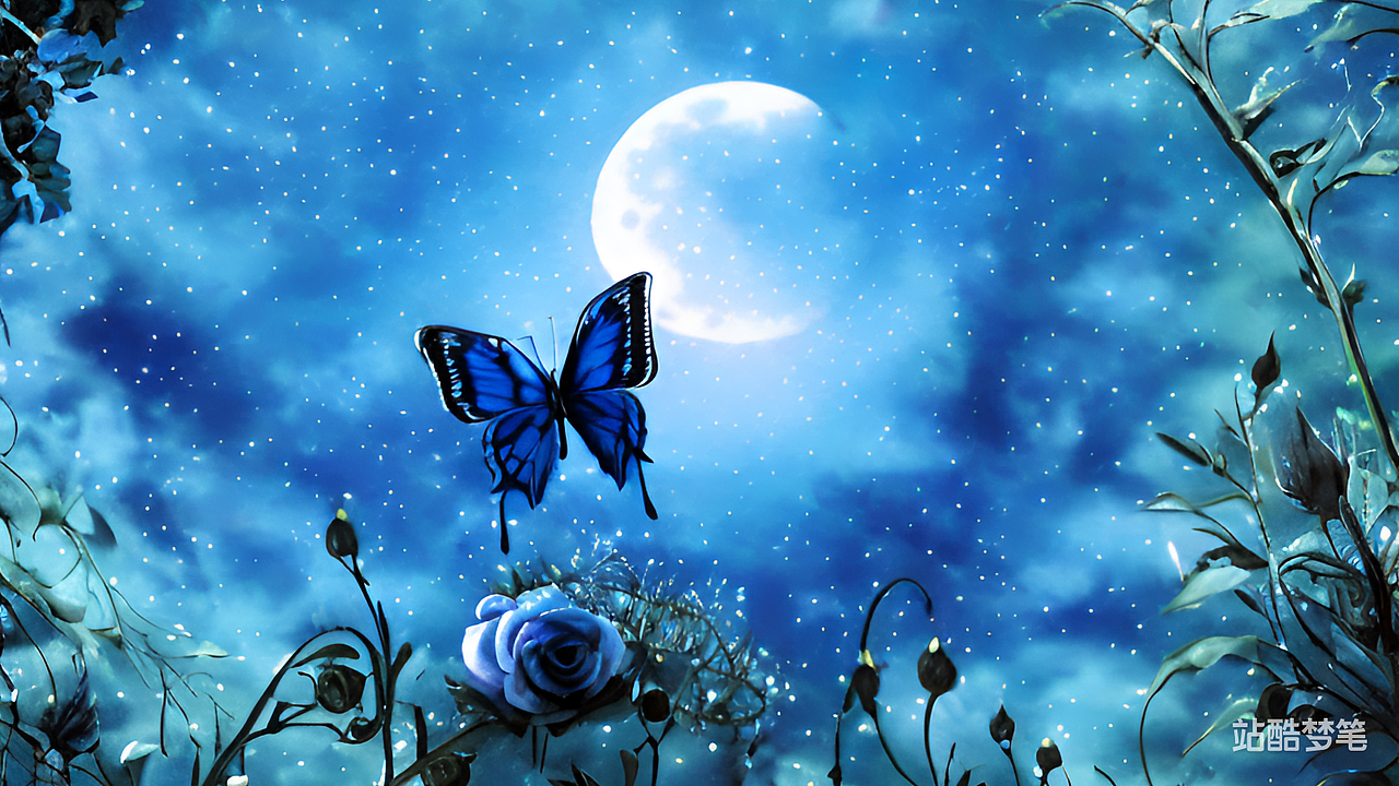#站酷梦笔#蓝色玫瑰（图ZMzI2OTUxNDYw） - AI作品 - 站酷设计师Hedy426原创素材 - 站酷ZCOOL