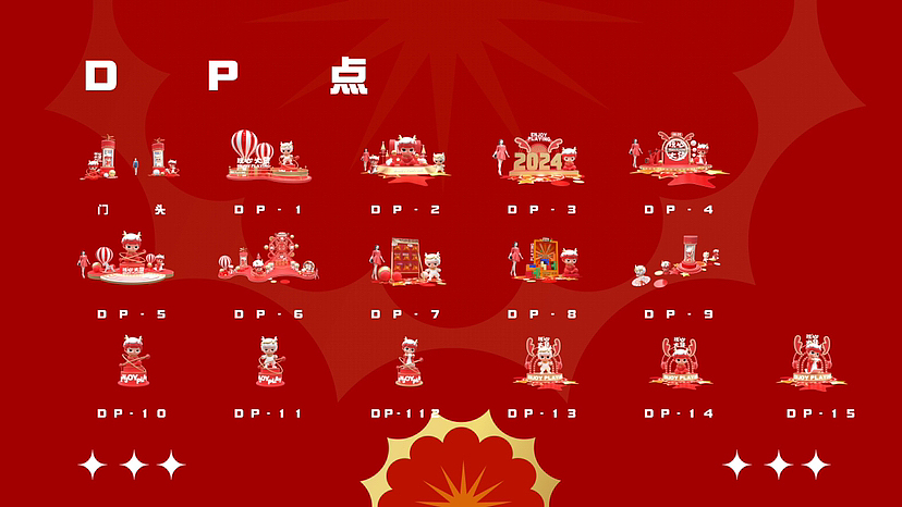 龙年圣诞新年元旦原创IP美陈活动方案-玩心大发”