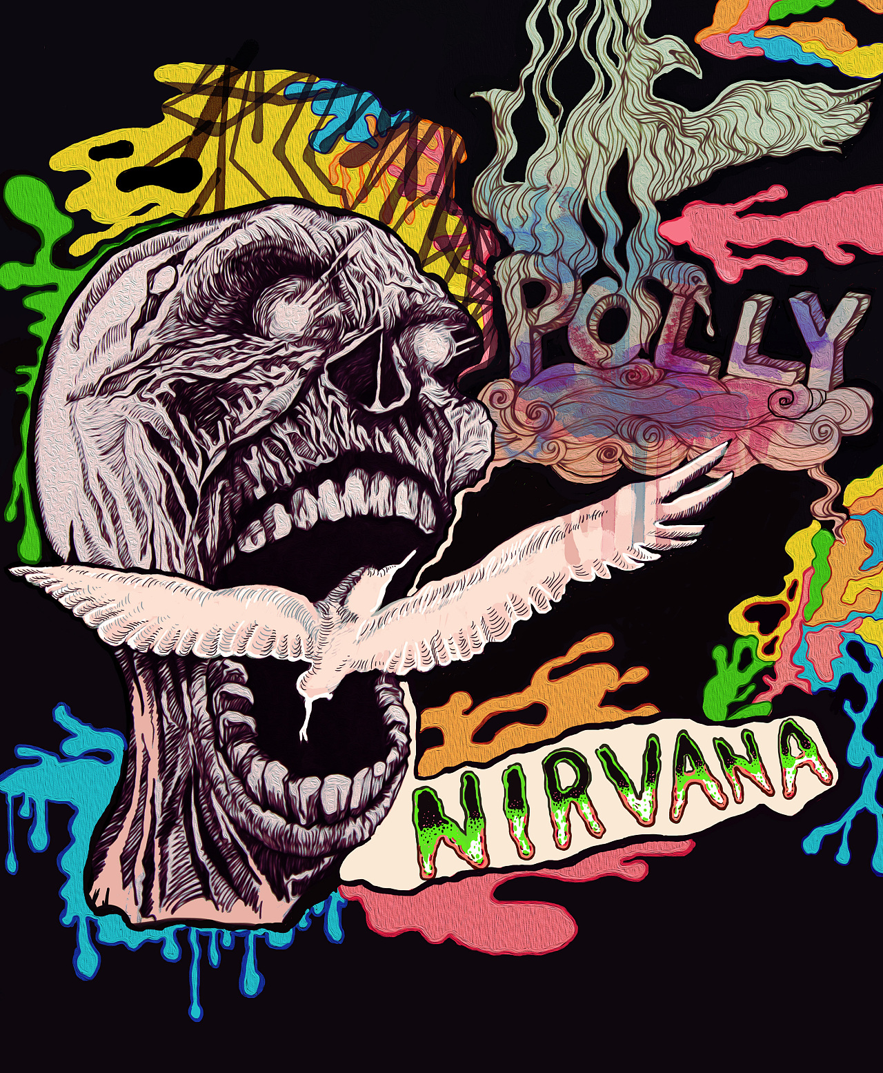《nirvana》唱片专辑封面设计