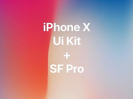 iPhone X UI kit+SF Pro 字体安装包源文件分享
