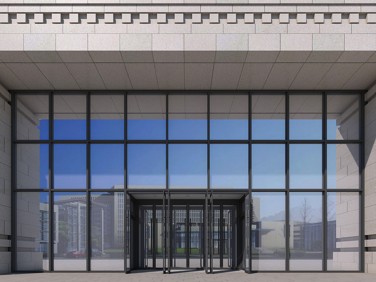 门厅入口|三维|建筑/空间|wtfyniai533 - 原创作品 - 站酷 (zcool)