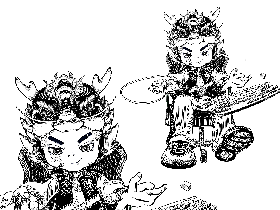 2024龍年IP設(shè)計（圖ZMzQyOTUzMzYw） - 商業(yè)插畫 - 站酷設(shè)計師卉青原創(chuàng)素材 - 站酷ZCOOL