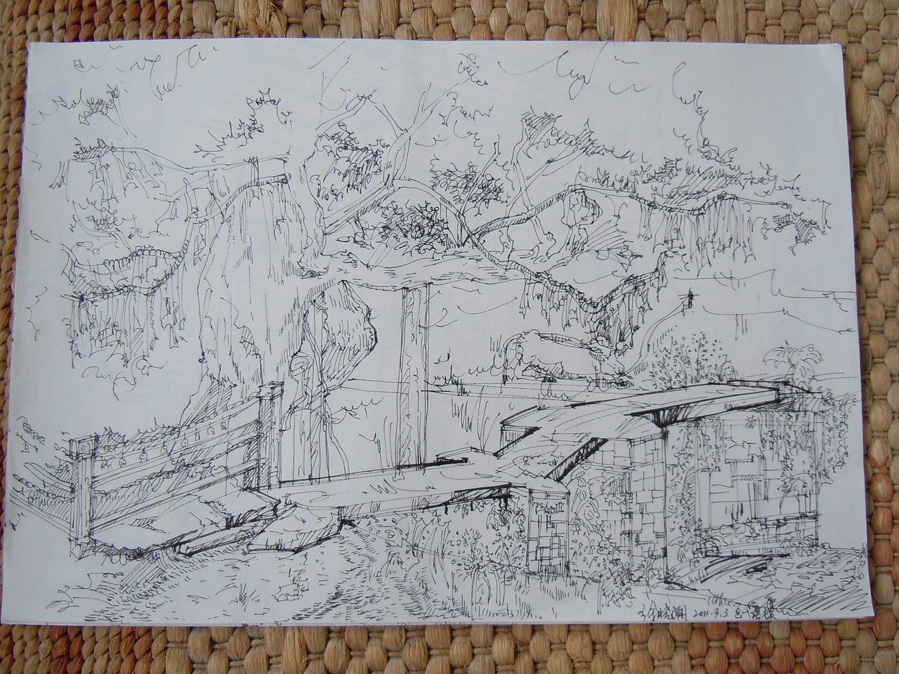 宏村的速写（图ZNTUwNDQzMg==） - 艺术插画 - 站酷设计师nhwd111原创素材 - 站酷ZCOOL
