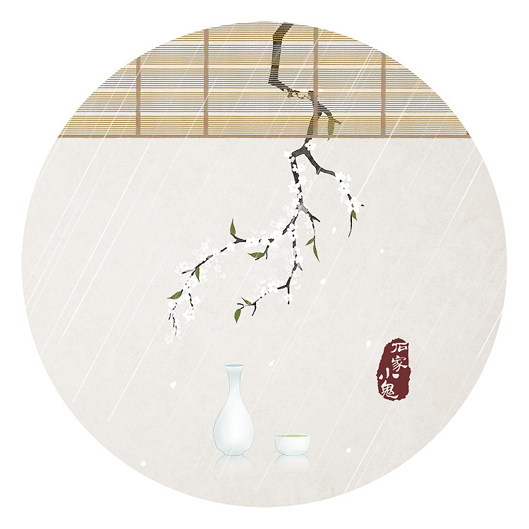 梦回人远许多愁，只在梨花风雨处（图ZMTcwMDg1NTQ4） - 创作习作 - 站酷设计师石家小鬼原创素材 - 站酷ZCOOL