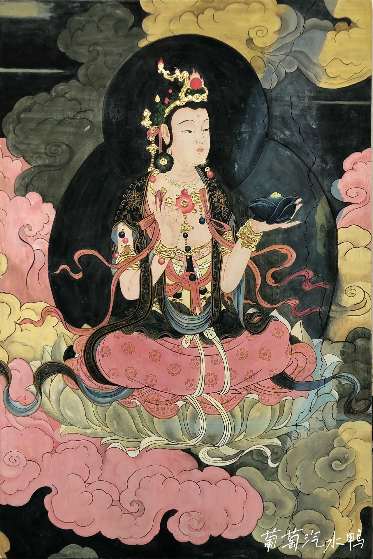 临摹法海寺壁画