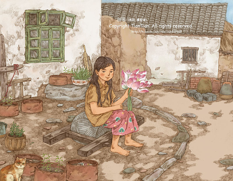 早几年刚开始画乡土风格的一些练习（图ZODI5OTA4ODA=） - 儿童插画 - 站酷设计师图拉de橡胶球原创素材 - 站酷ZCOOL