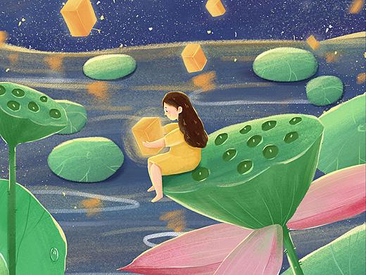 二十四节气 处暑（个人主页-ZNDAzNjEyMjA=） - 儿童插画 - 站酷设计师懒喵十四原创素材 - 站酷ZCOOL