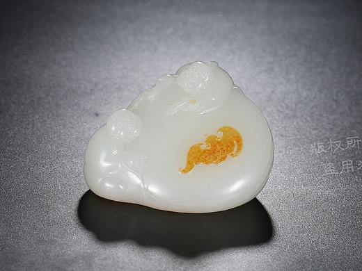 玉籽料公鸡天猫淘宝和田玉摆拍和田玉摆件