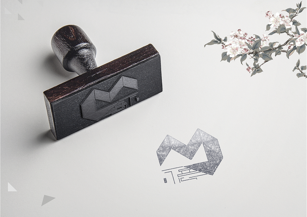 美德馆logo第N稿样机展示