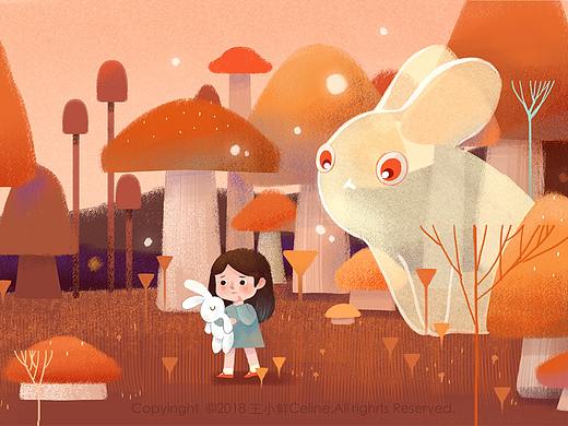 森林理的秘密（个人主页-ZMjczODk3MjQ=） - 商业插画 - 站酷设计师王小鲜Celine原创素材 - 站酷ZCOOL