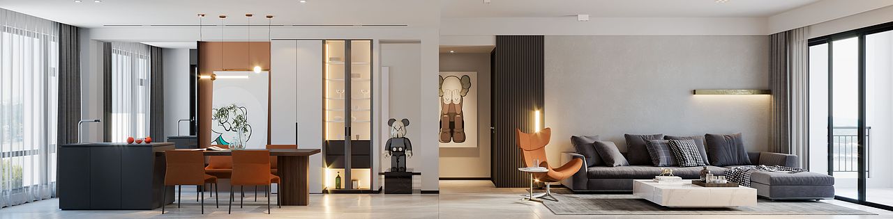 深圳装修：龙华壹城中心璞誉府，现代简约风设计