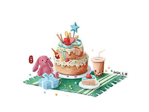 插畫日記—開飯啦（個人主頁-ZNDQzNDA4OTY=） - 創(chuàng)作習作 - 站酷設計師xiaonazi原創(chuàng)素材 - 站酷ZCOOL