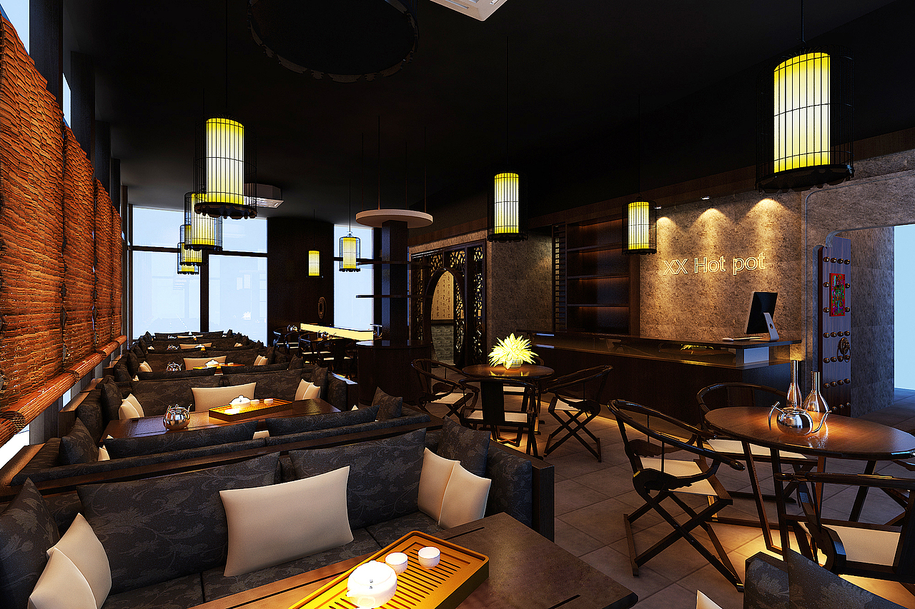 hot pot餐厅室内装修设计效果图-贵阳专业餐厅装修设计