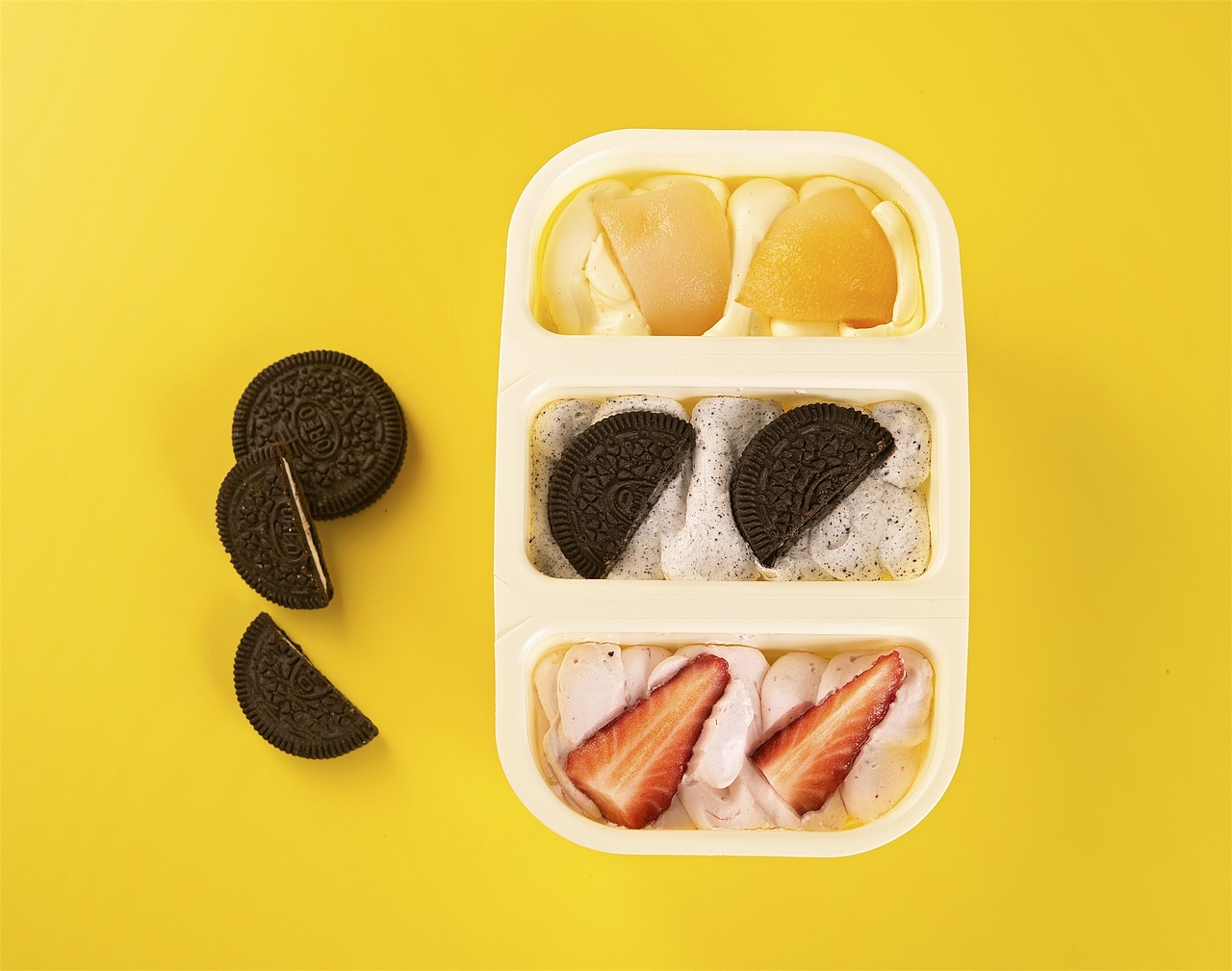 甜点系列小蛋糕舒芙蕾慕斯盒子