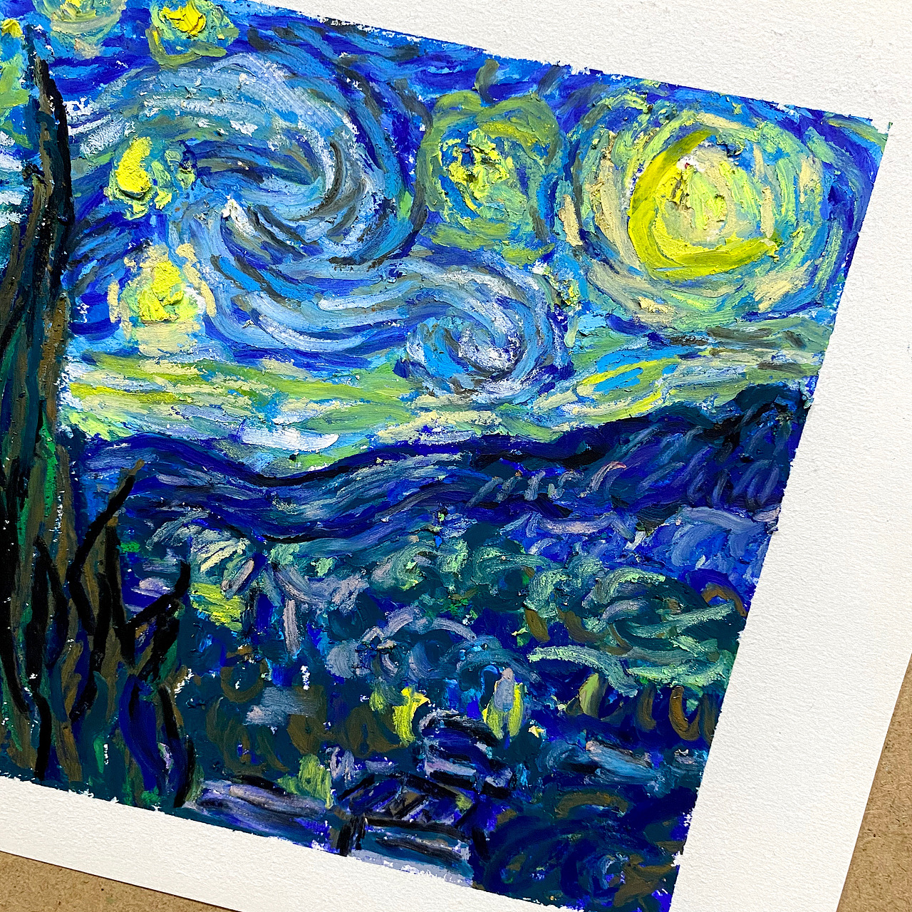 油画棒风景画