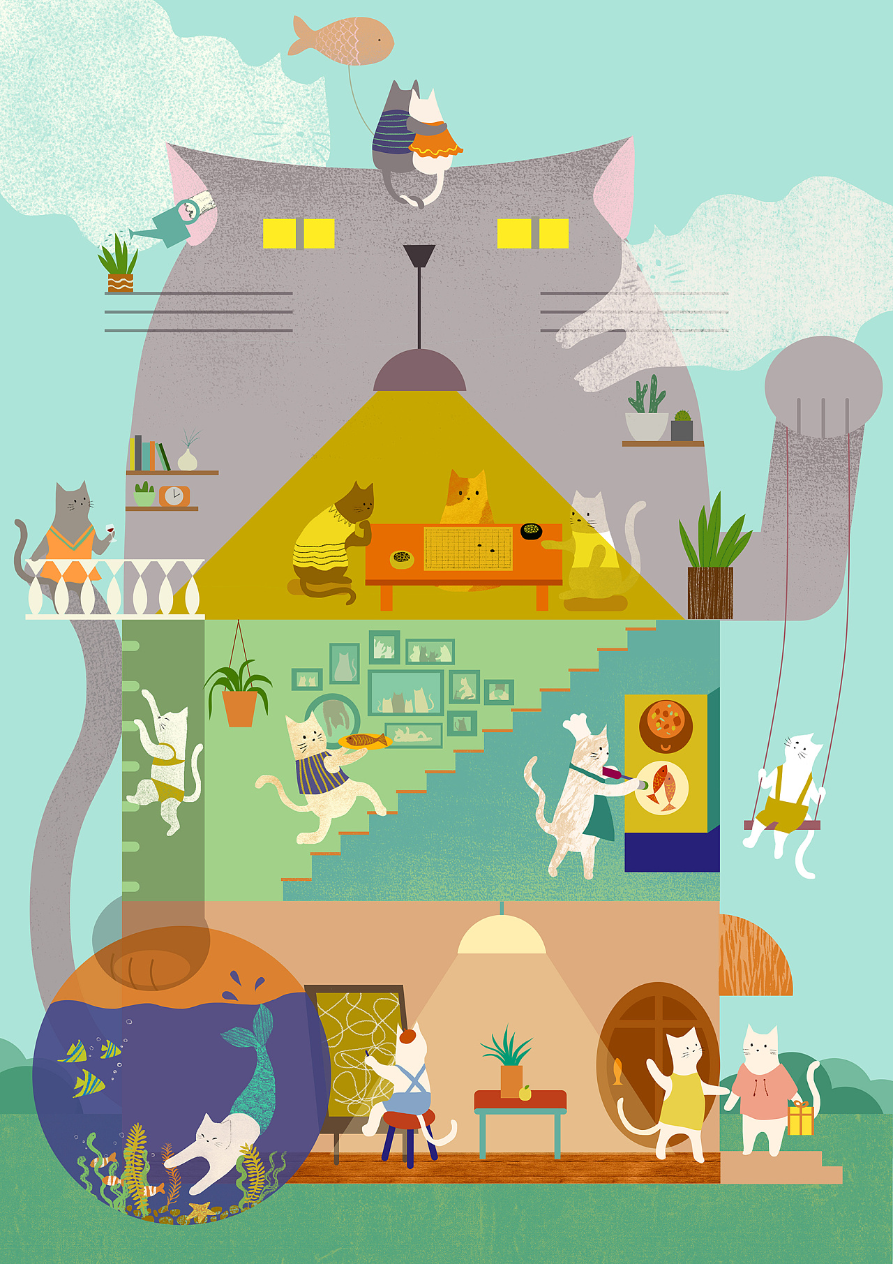 猫咪的脑洞之猫咪别墅