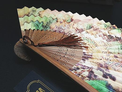 折扇书画工艺扇省博物馆国宝珍品系列兰亭修禊图六寸