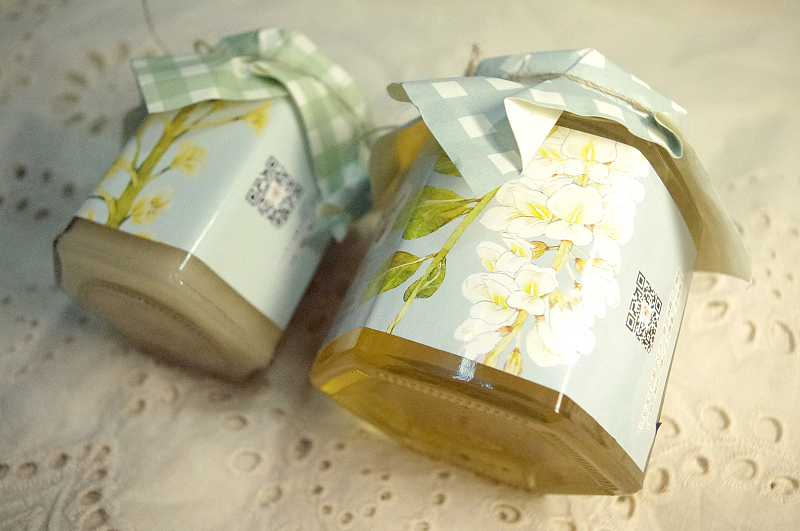 花期密语 蜂蜜包装设计（图ZMTczNDU0NjQ=） - 包装 - 站酷设计师画画的lulu原创素材 - 站酷ZCOOL