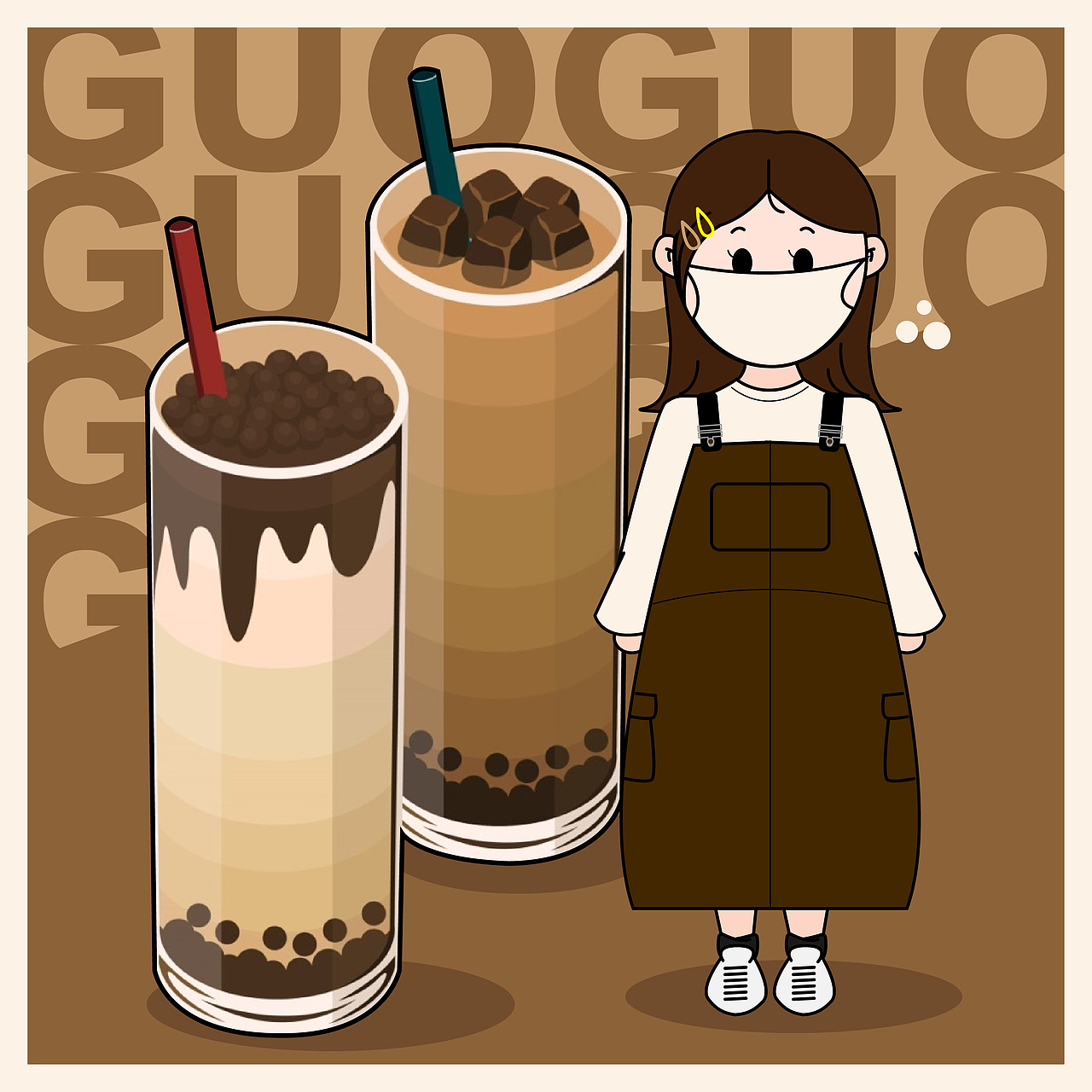 自己的每日穿搭头像插画（图ZMjM1MDgxMTY4） - 创作习作 - 站酷设计师马颖果果原创素材 - 站酷ZCOOL