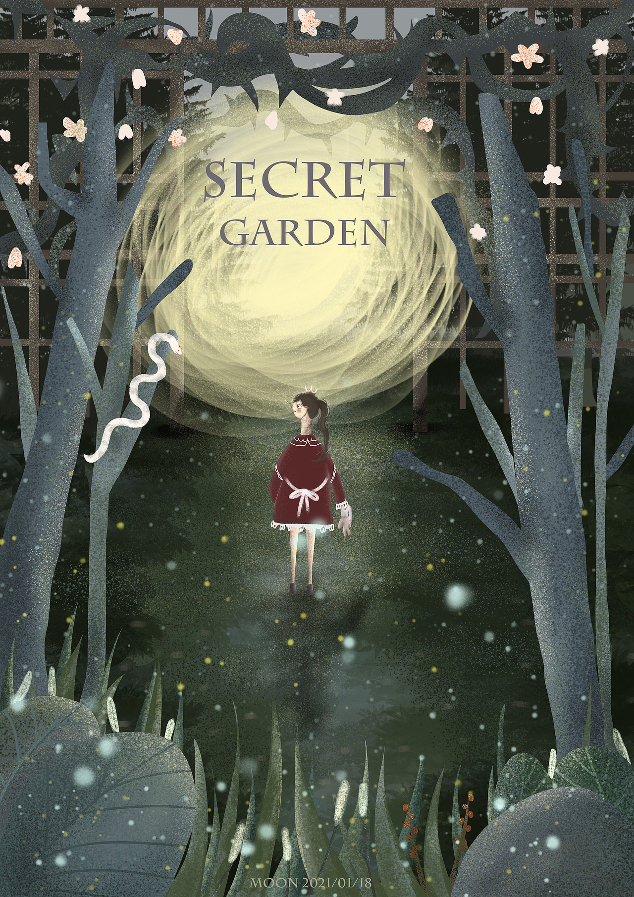 【绘本插画】秘密花园