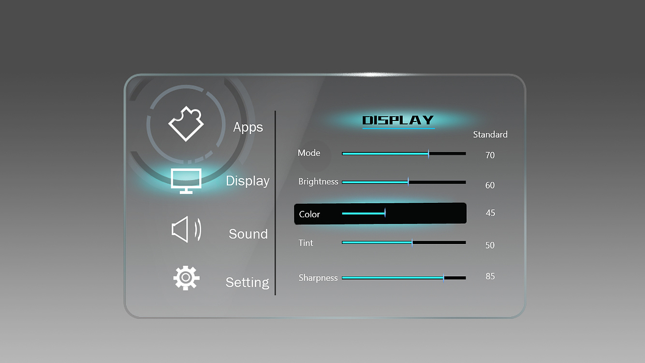 玻璃材质播放器