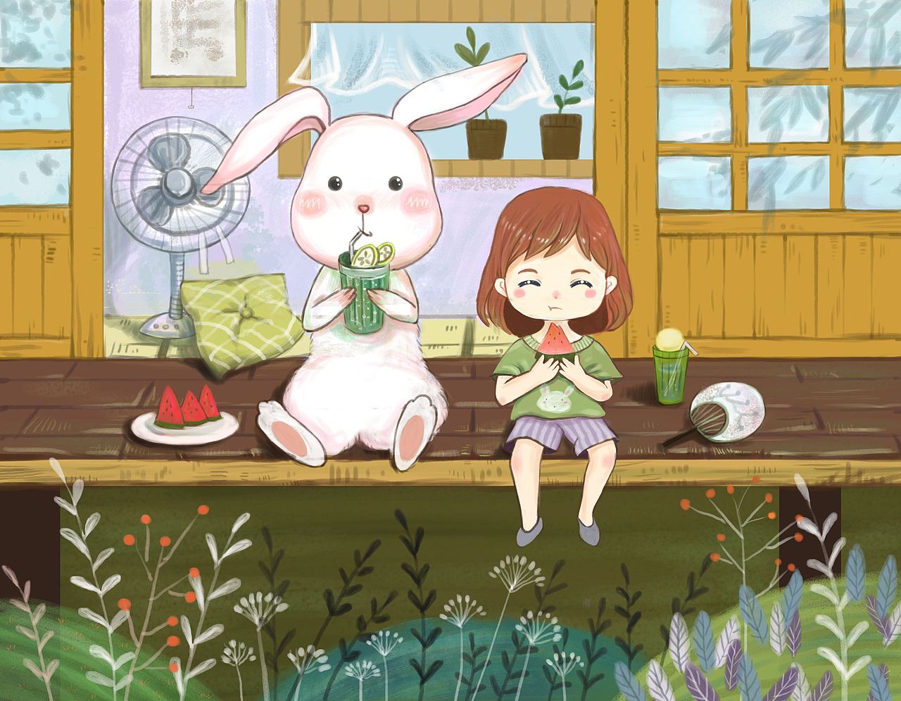 治愈的夏天（图ZMTc3Nzc1MzQw） - 创作习作 - 站酷设计师小肥华原创素材 - 站酷ZCOOL