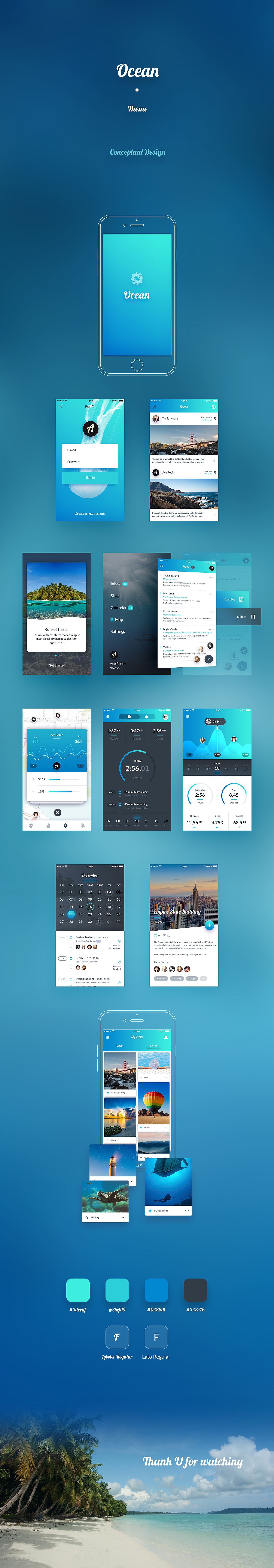 Ocean APP design concept（图ZNTQ4Nzg3Njg=） - APP界面 - 站酷设计师Ace_yu原创素材 - 站酷ZCOOL