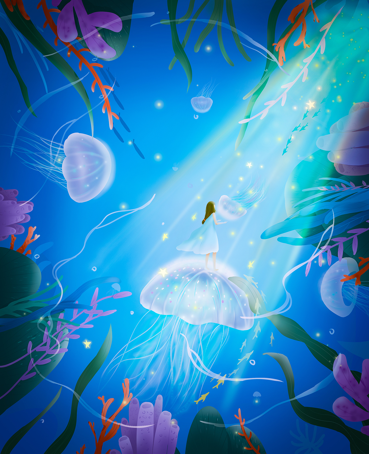 奇妙的海洋之旅（图ZMjkwNjg5Mzg0） - 商业插画 - 站酷设计师猪兔子888原创素材 - 站酷ZCOOL