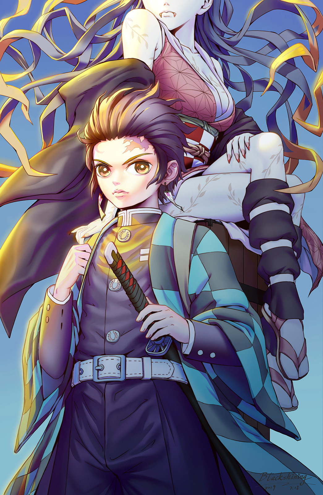 背着鬼的猎鬼人(鬼灭之刃同人)