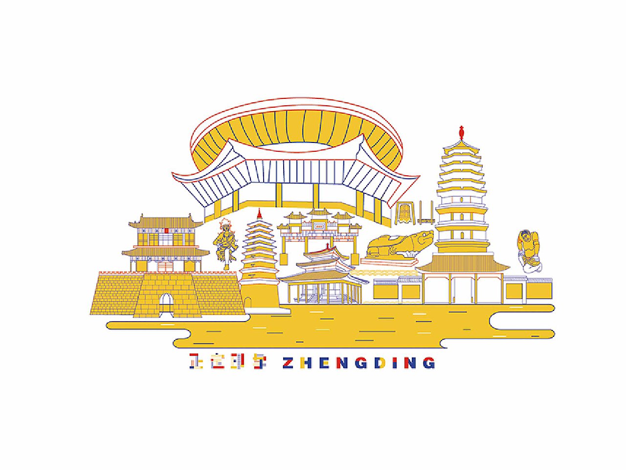 正定旅游文案沙雕，正定旅游说说