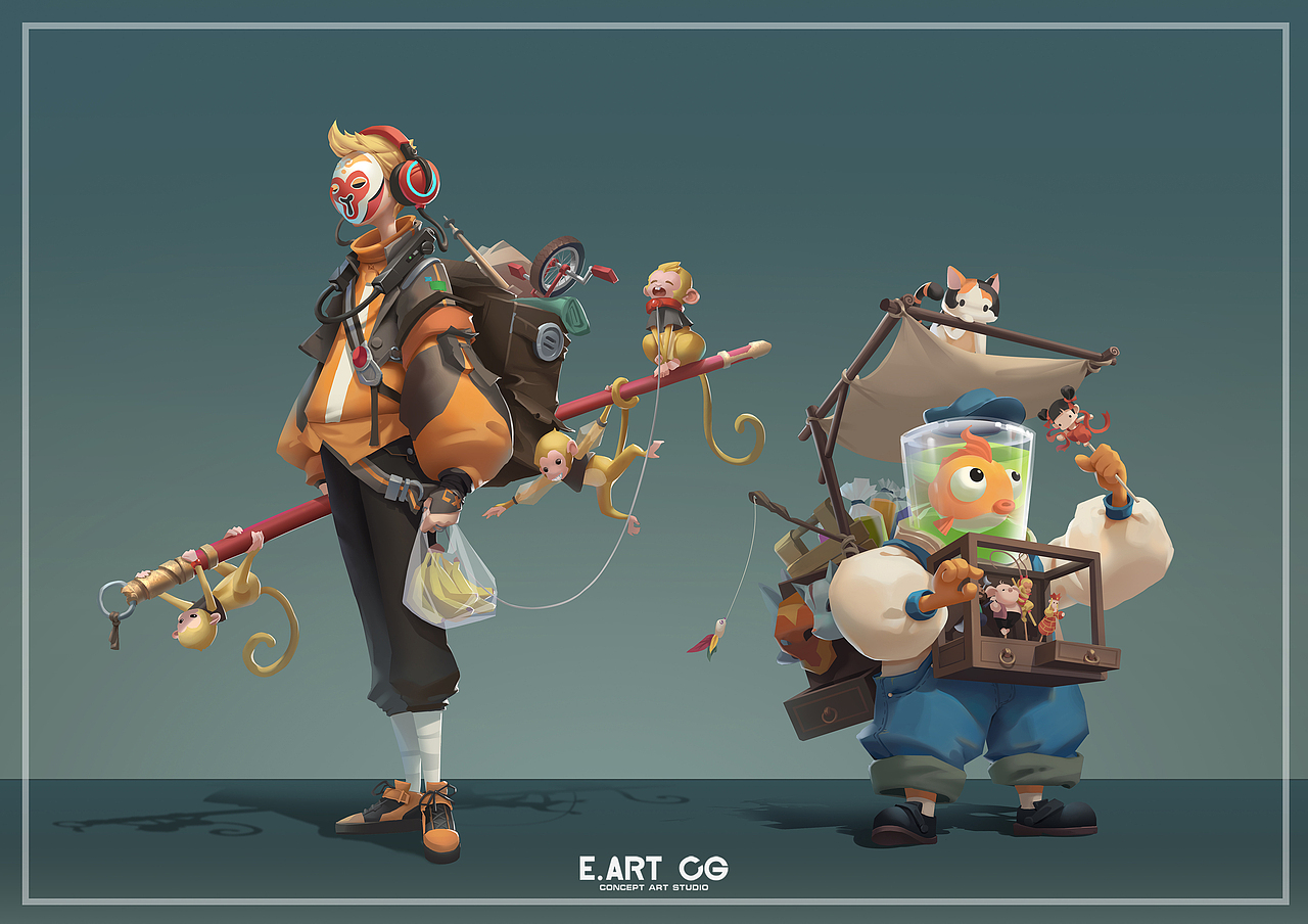 最新一期网络研修班学员毕业作品—角色篇第一弹!