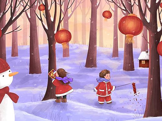  11月-新年插画