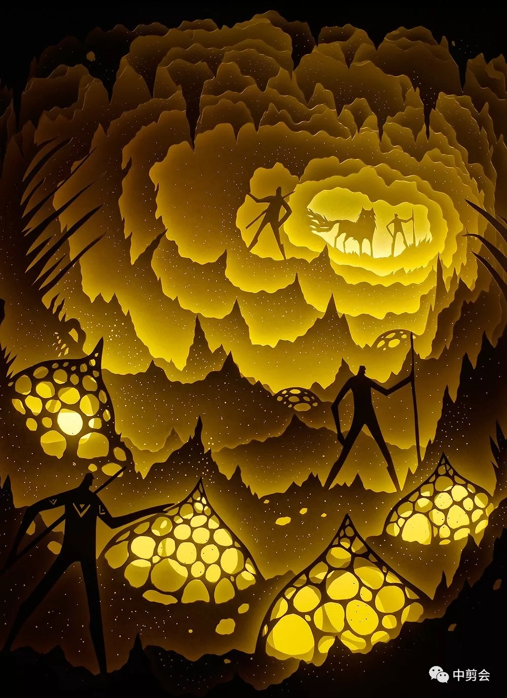 【国外剪纸】剪纸中的光影童话 ——印度艺术家夫妇哈里与迪普蒂(hari