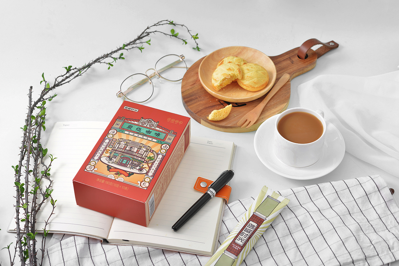 島留時(shí)光咖啡（圖ZMTY0NDc3NDY4） - 包裝 - 站酷設(shè)計(jì)師大海先生品牌設(shè)計(jì)原創(chuàng)素材 - 站酷ZCOOL