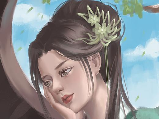古风绿衣