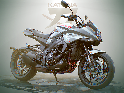 铃木刀 KATANA 摩托车原创CG，SUZUKI GSX-S1000S 3DCG
