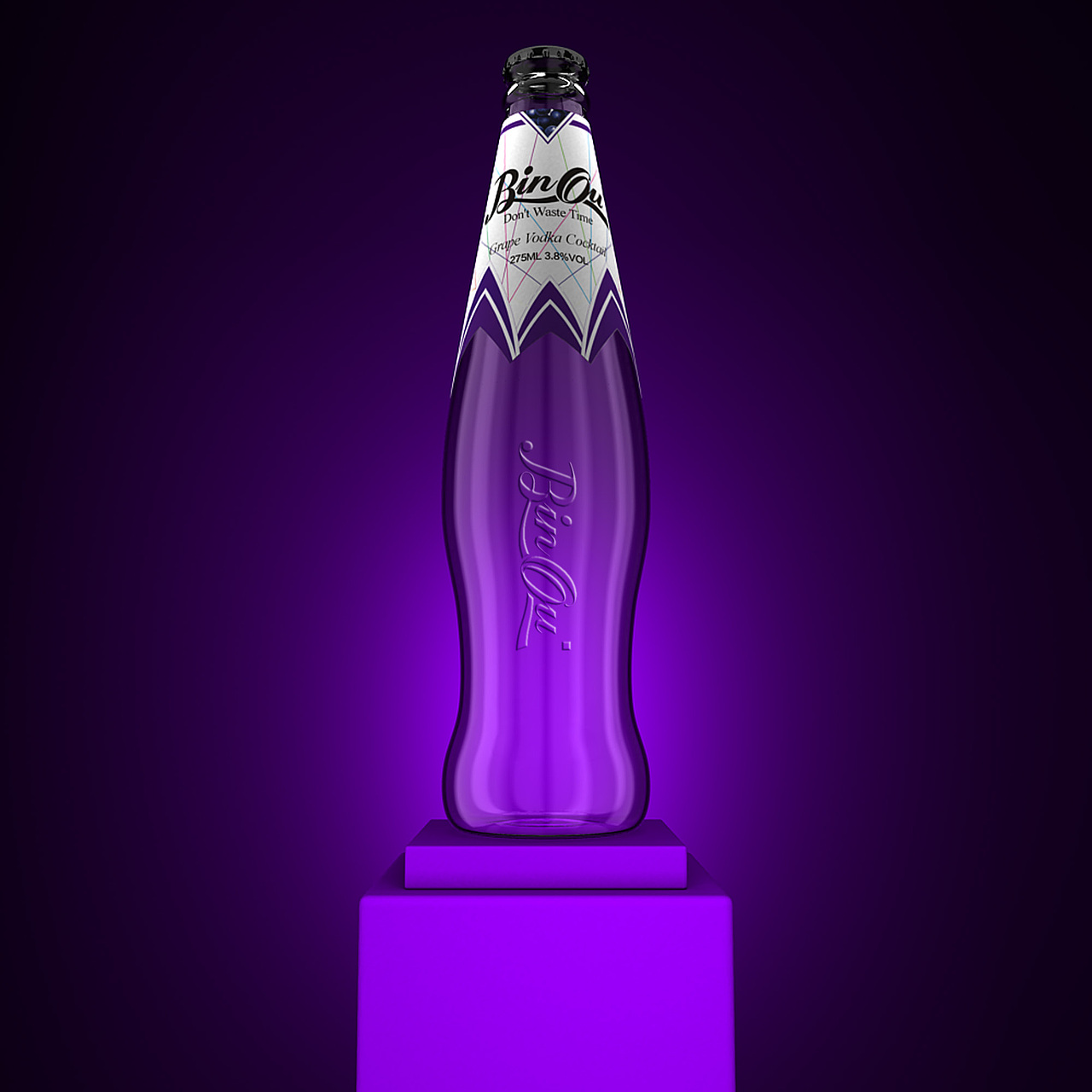 三维鸡尾酒设计