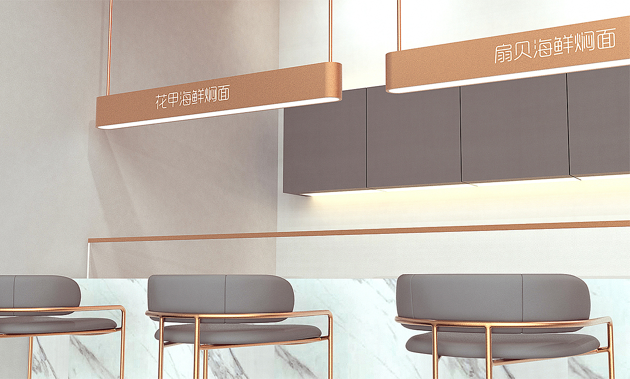 热思设计®芊味多海鲜焖面店铺空间设计（图ZMTY2NzA2NjUy） - 家装设计 - 站酷设计师热思设计THIS原创素材 - 站酷ZCOOL